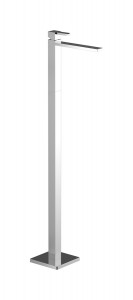 Высокий смеситель для напольной раковины с донным клапаном IBRUBINETTI BARK EBK299  