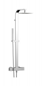 Душевая колонна с термостатом в комплекте с душевым гарнитуром IBRUBINETTI RUBACUORI RU800